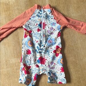Floral Long Sleeve Swimsuit